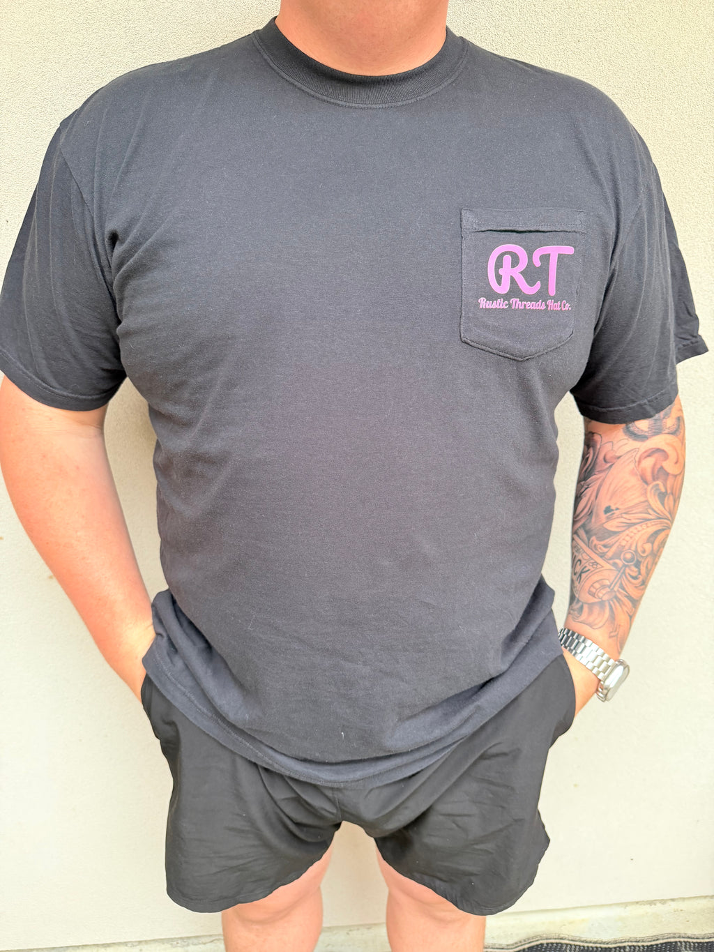 RT Pocket Tshirt- BOTTOMS UP