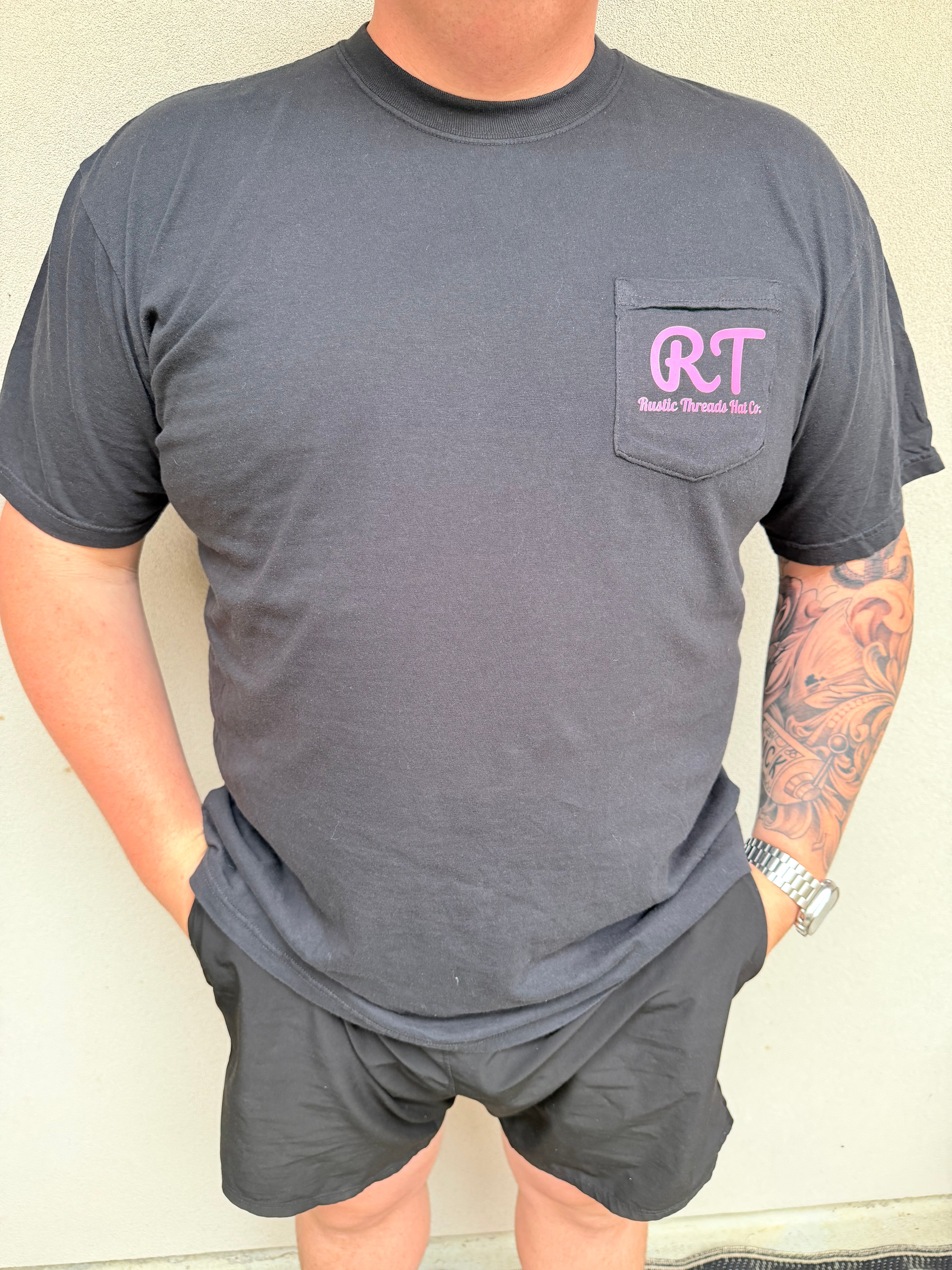 RT Pocket Tshirt- BOTTOMS UP