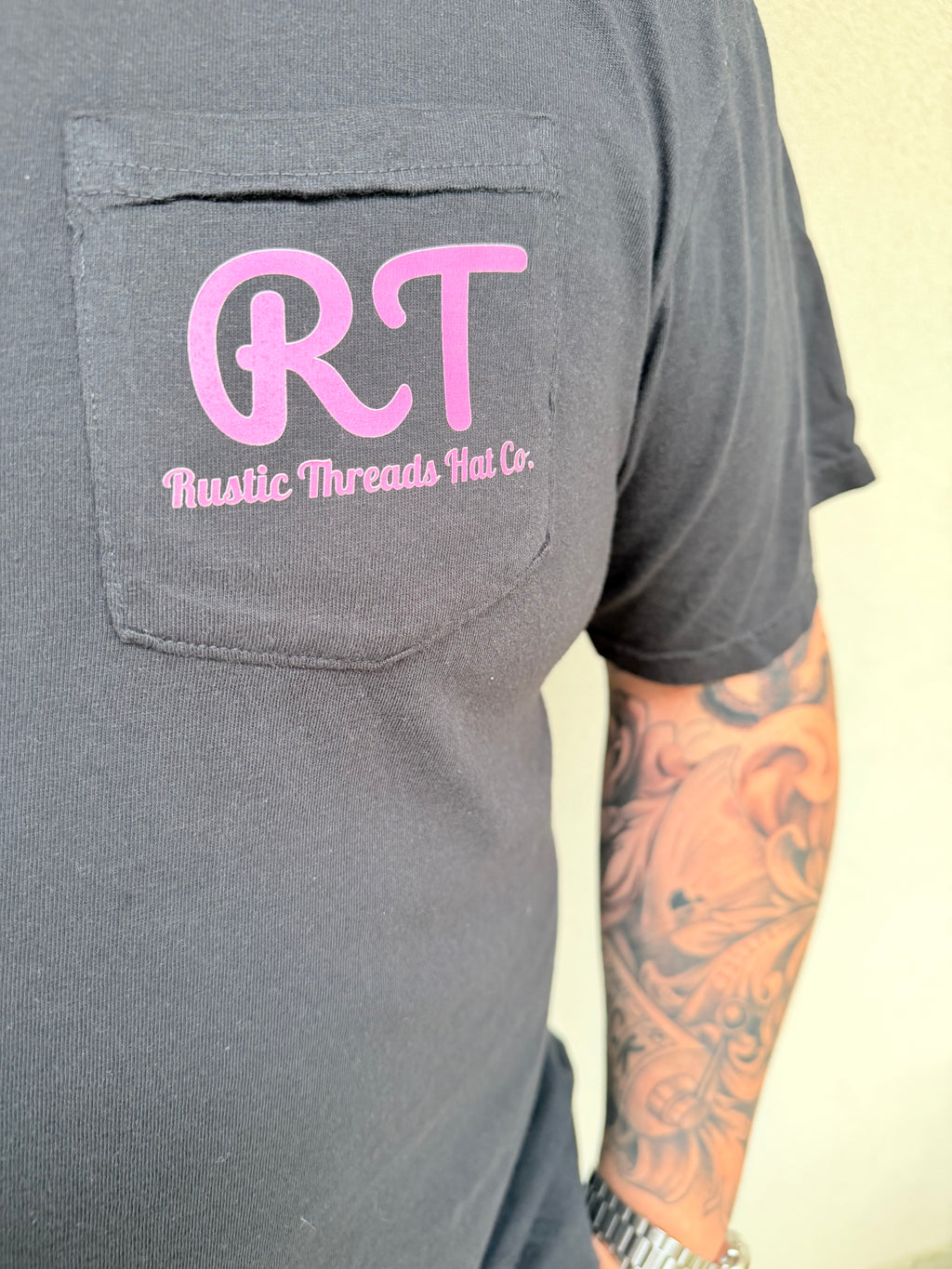 RT Pocket Tshirt- BOTTOMS UP