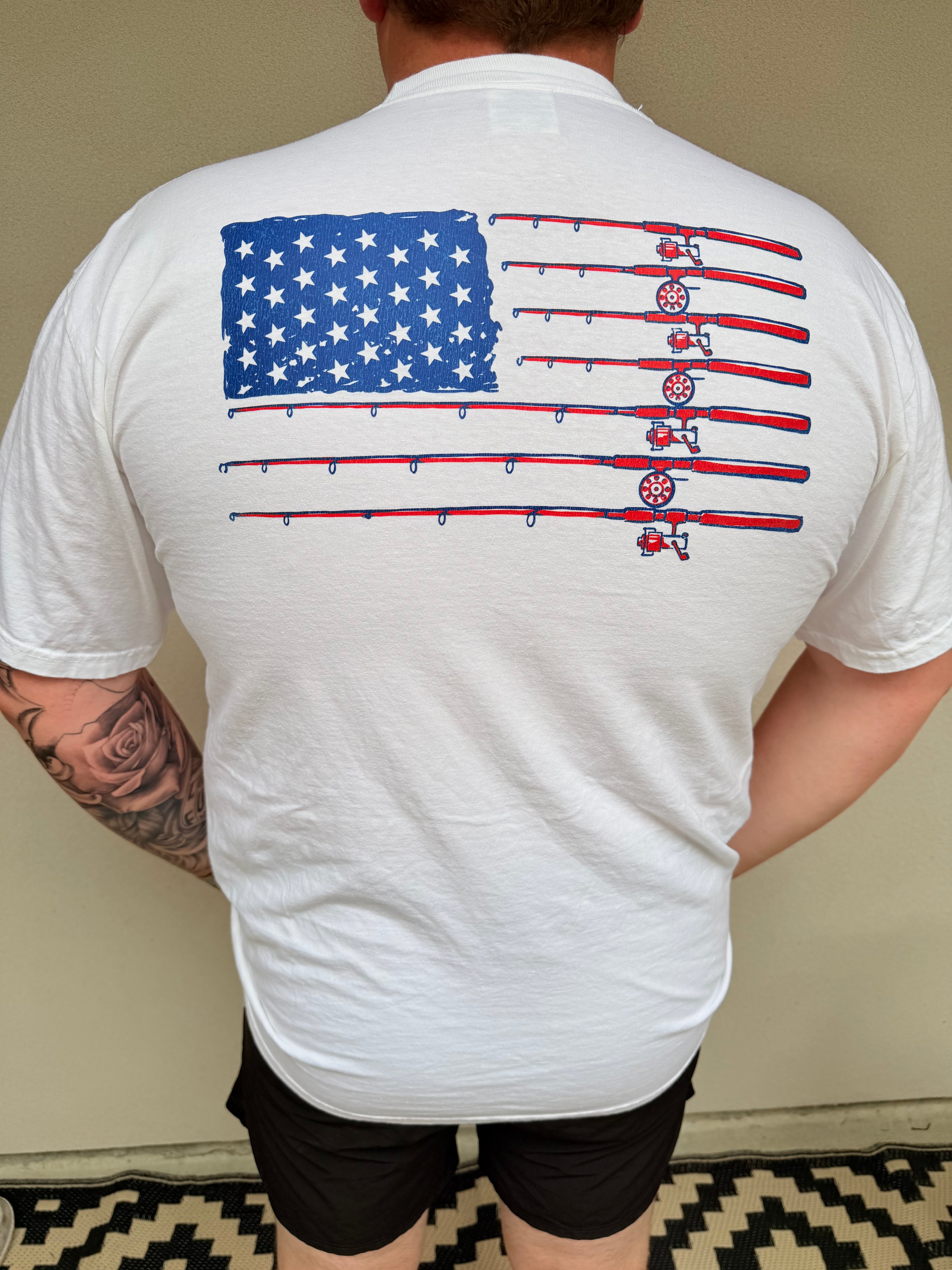 RT Pocket T-shirt-FISHING FLAG